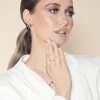 18ct White Gold Baguette And Brilliant Cut Diamond 0.59ct Fancy Band