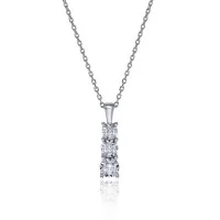 9ct White Gold 0.24ct Diamond Pendant
