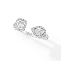 Messika My Twin Toi & Moi White Gold 0.45ct Mixed Cut Diamond Ring 06471-WG