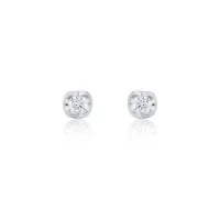 18ct White Gold Brilliant Cut 0.15ct Diamond Stud Earrings