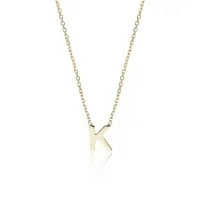 9ct Yellow Gold 'K' Letter Necklace