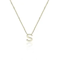 9ct Yellow Gold 'S' Letter Necklace