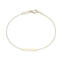 9ct Yellow Gold Plain Bar Bracelet