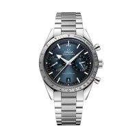OMEGA Speedmaster 57 Mens Watch O33210415103001 Blue Dial Steel Bracelet