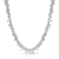 Silver Textured Necklet