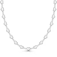 Silver Multi Heart Necklet