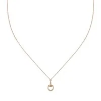 Gucci Horsebit 18ct Rose Gold Diamond Necklace YBB837599001