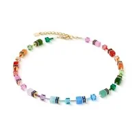 Coeur De Lion Precious Rainbow Gold Plated Necklace 4905/10-1520
