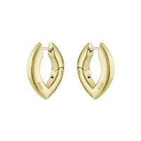 Boss Fiora Gold-Tone Steel Petal Hoop Earrings 1580823
