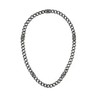 BOSS Double B Absolute Black Steel Gents Necklet 1580744
