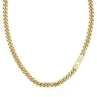 BOSS Kassy Gold Tone 8mm Logo Chain Mens Necklace 1580770