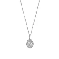 Faberg&eacute; Emotion White Gold & Diamond Egg Pendant 624FP1926