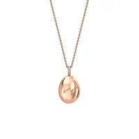 Faberg&eacute; Essence Rose Gold I Love You Egg Pendant 409FP745