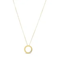 Roberto Coin 18ct Gold Love in Verona 0.09ct Diamond Pendant Necklace