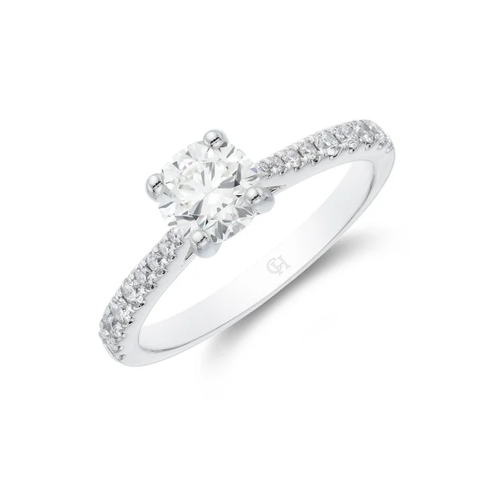 Platinum Brilliant Cut 0.75ct Diamond Solitaire Ring
