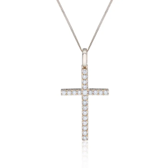 9ct Yellow Gold Brilliant Cut 0.50ct Diamond Pendant