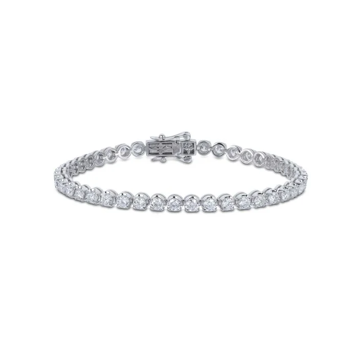 18ct White Gold Brilliant Cut 5.00ct Diamond Bracelet 