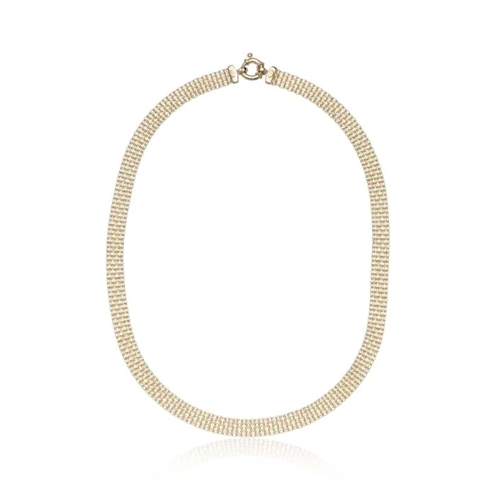 9ct Yellow Gold Woven Necklace