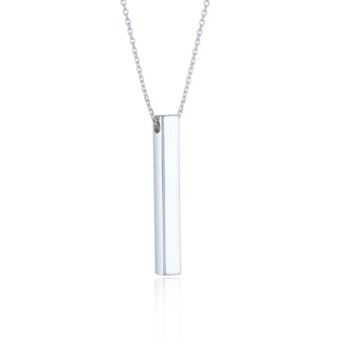 Sterling Silver Bar Necklace