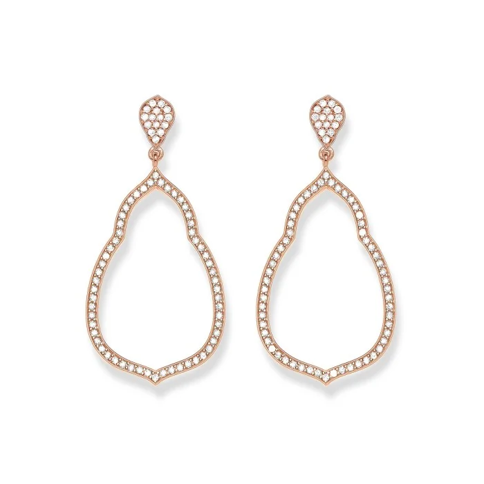 drop earrings rose gold studs uk
