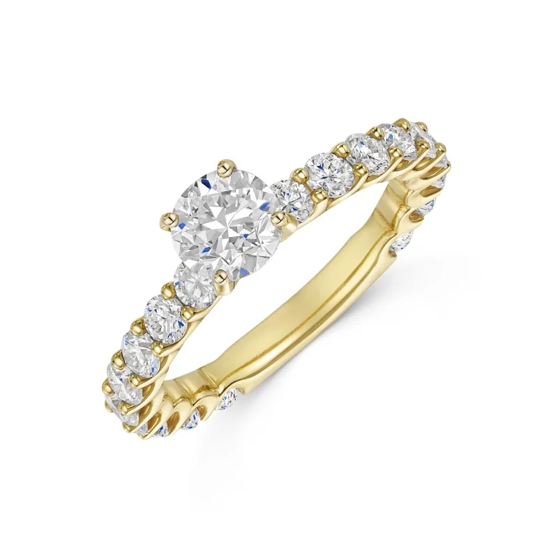 18ct Yellow Gold Brilliant 1.90ct Diamond Solitaire Ring
