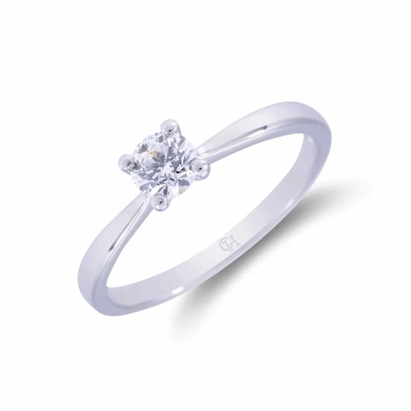 Platinum Brilliant Cut 0.40ct Diamond Solitaire Ring
