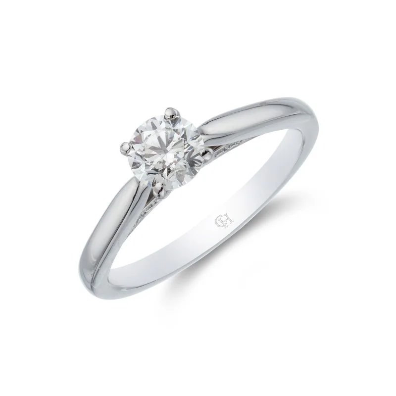 Platinum Brilliant Cut 0.60ct Diamond Solitaire Ring