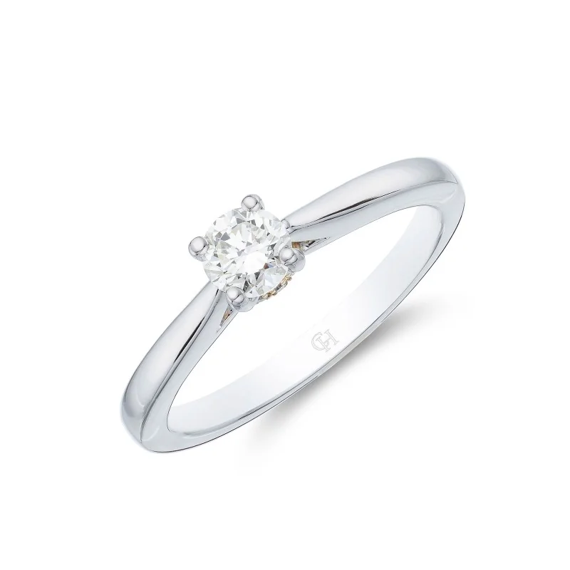 Platinum Brilliant Cut 0.33ct Diamond Solitaire Ring