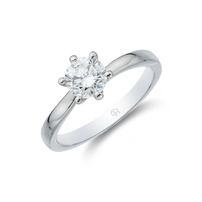 Platinum Brilliant Cut 0.75ct Diamond Solitaire Ring