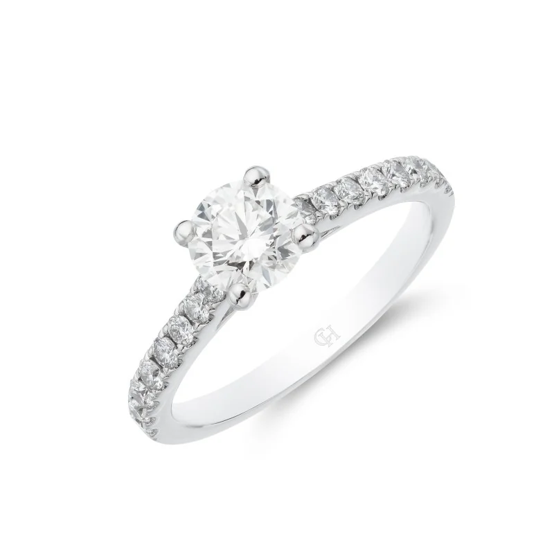 Platinum Brilliant Cut 0.75ct Diamond Solitaire Ring