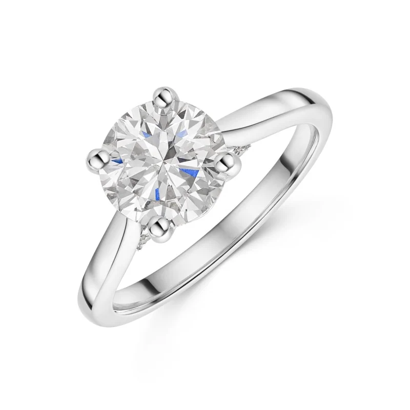 Platinum Round Brilliant 1.80ct Diamond Solitaire Ring