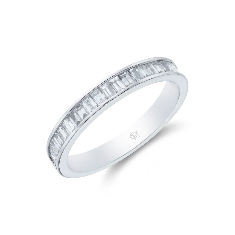 Platinum Baguette Cut 0.65ct Diamond Eternity Ring