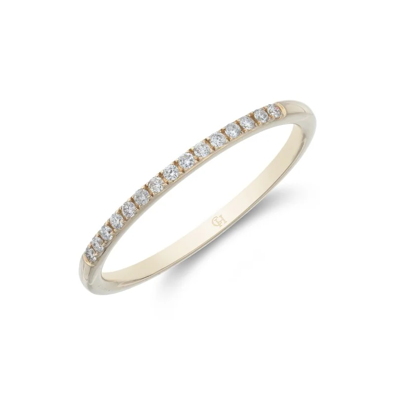 9ct Yellow Gold Brilliant Cut Diamond 0.09ct Eternity Ring