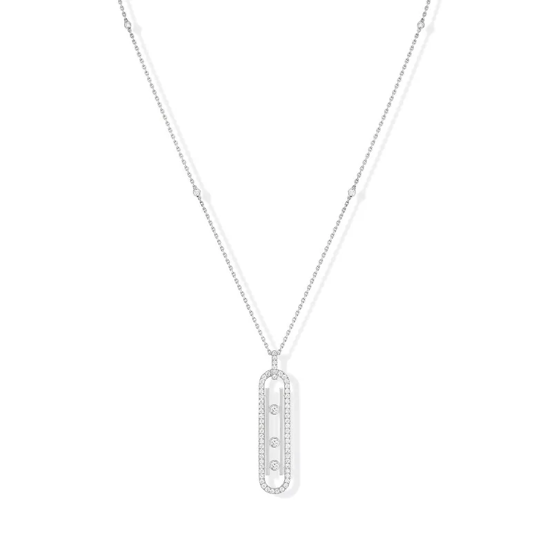 Messika Move 10th PM White Gold 0.74ct Diamond Necklace 10032-YG