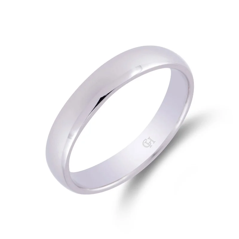 Palladium Light Court 4mm Wedding Ring