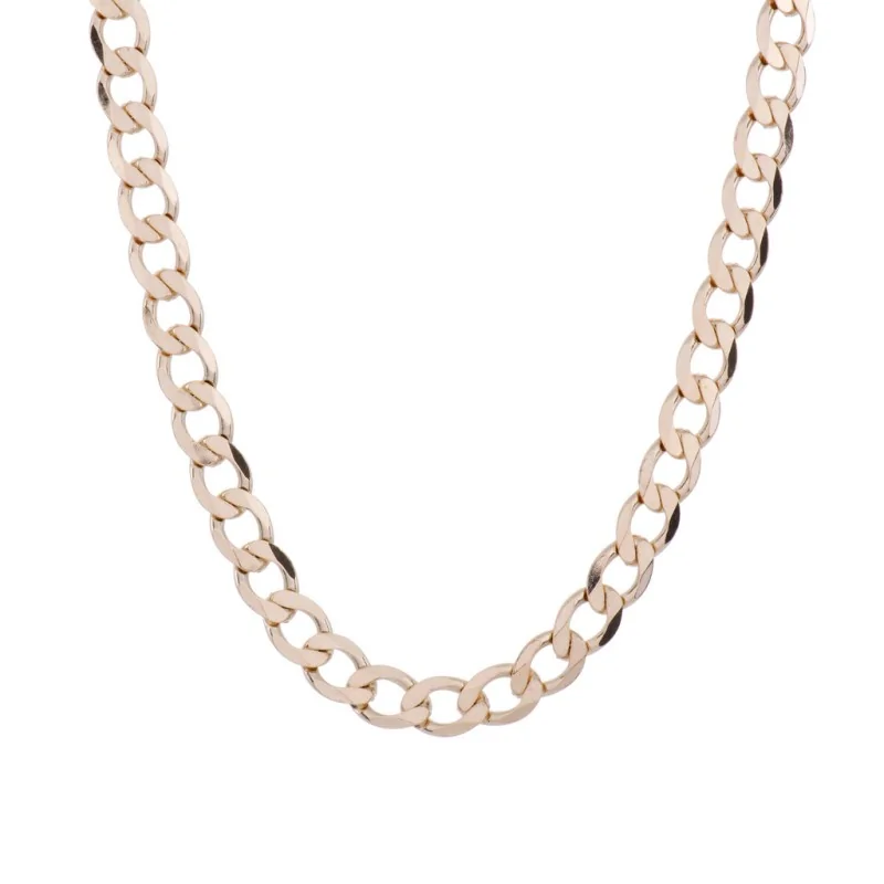 9ct Yellow Gold 20 Inch Metric Curb Chain