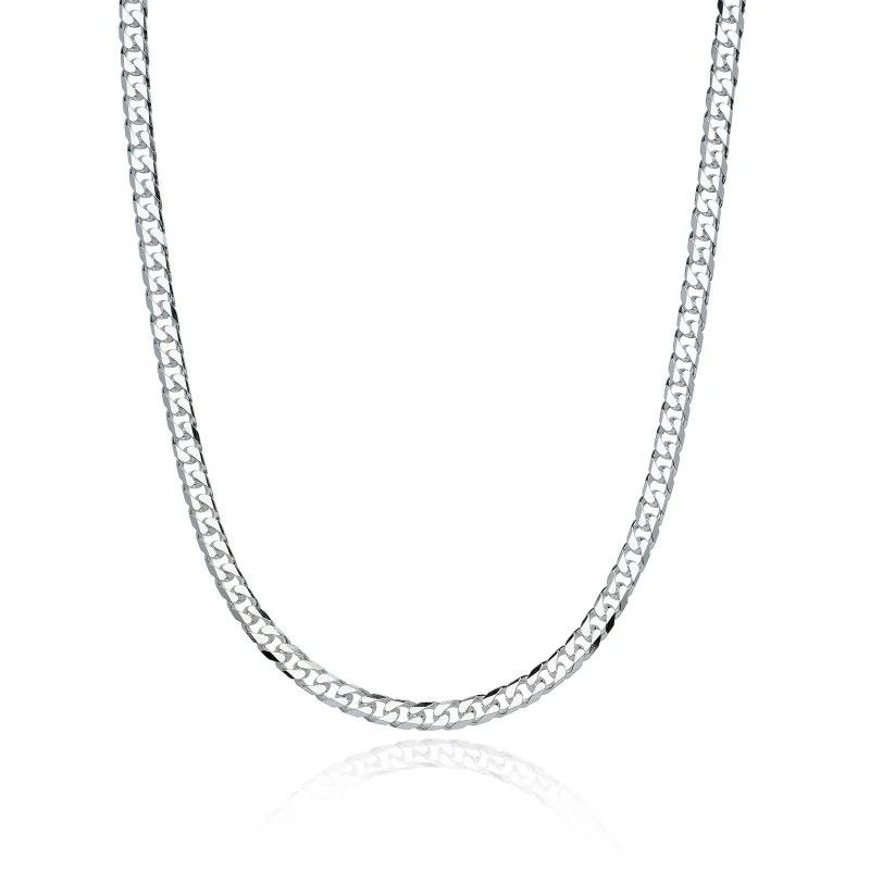 Simplicity | Silver 5mm Curb Necklace