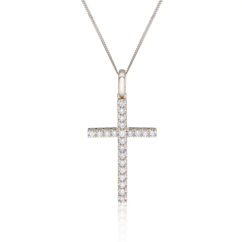 9ct Yellow Gold Brilliant Cut 0.50ct Diamond Pendant