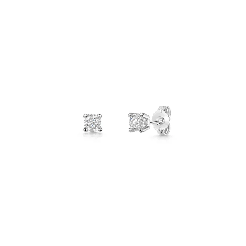 18ct White Gold Brilliant Cut 0.50ct Diamond Stud Earrings