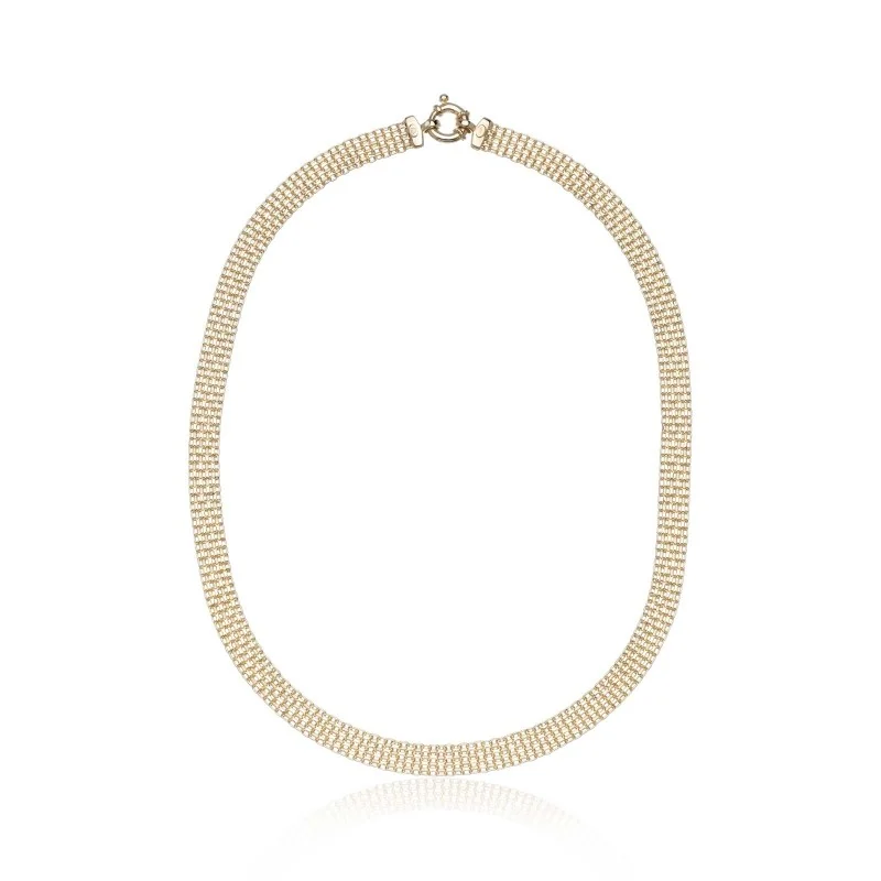 9ct Yellow Gold Woven Necklace