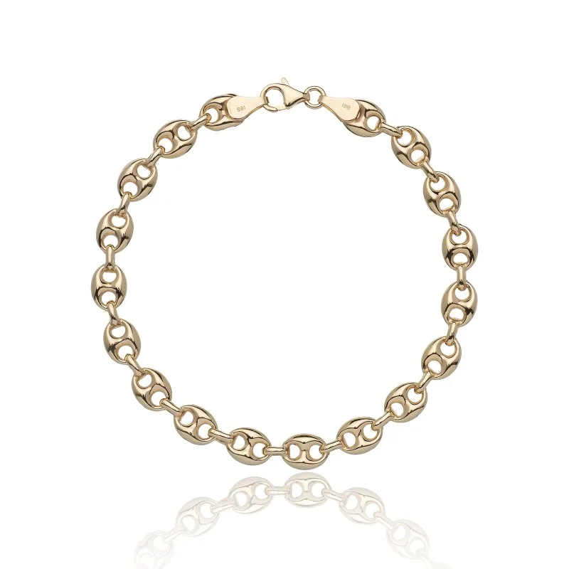 9ct Yellow Gold Fashion Link Bracelet