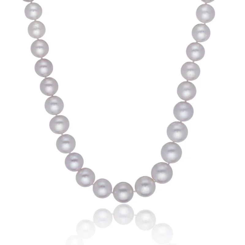 9ct Yellow Gold 11-13mm Freshwater Pearl Necklace