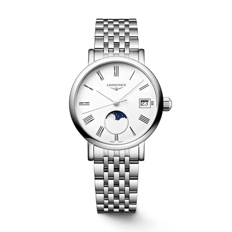 Longines Elegant Collection Moonphase 30mm Quartz Ladies Watch L43304116