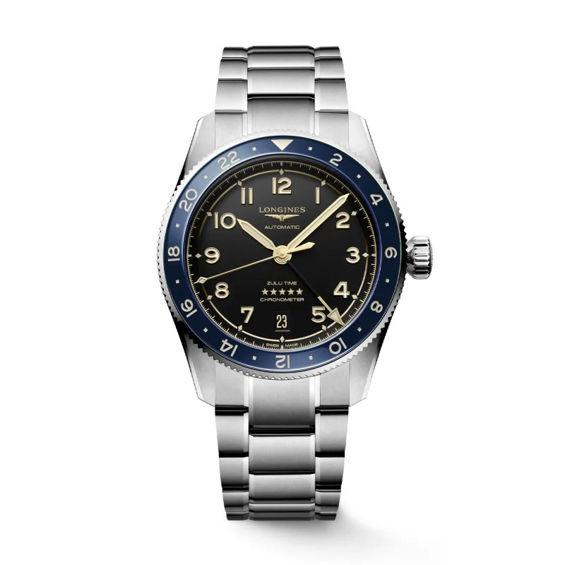 Longines Spirit Zulu Time 39mm GMT Watch L3.802.4.60.6