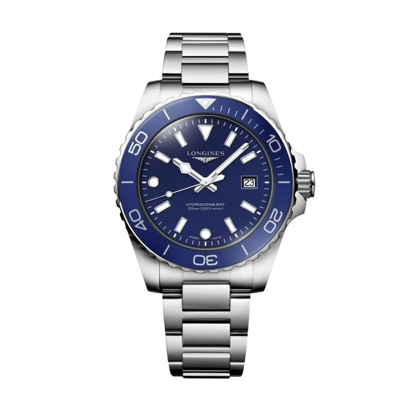 Longines HydroConquest 42mm Blue Quartz Mens Watch L37694966