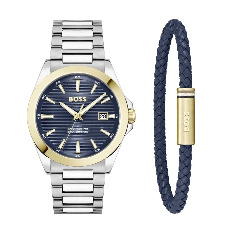 BOSS Strike Watch & Bracelet Gift Set 1570191