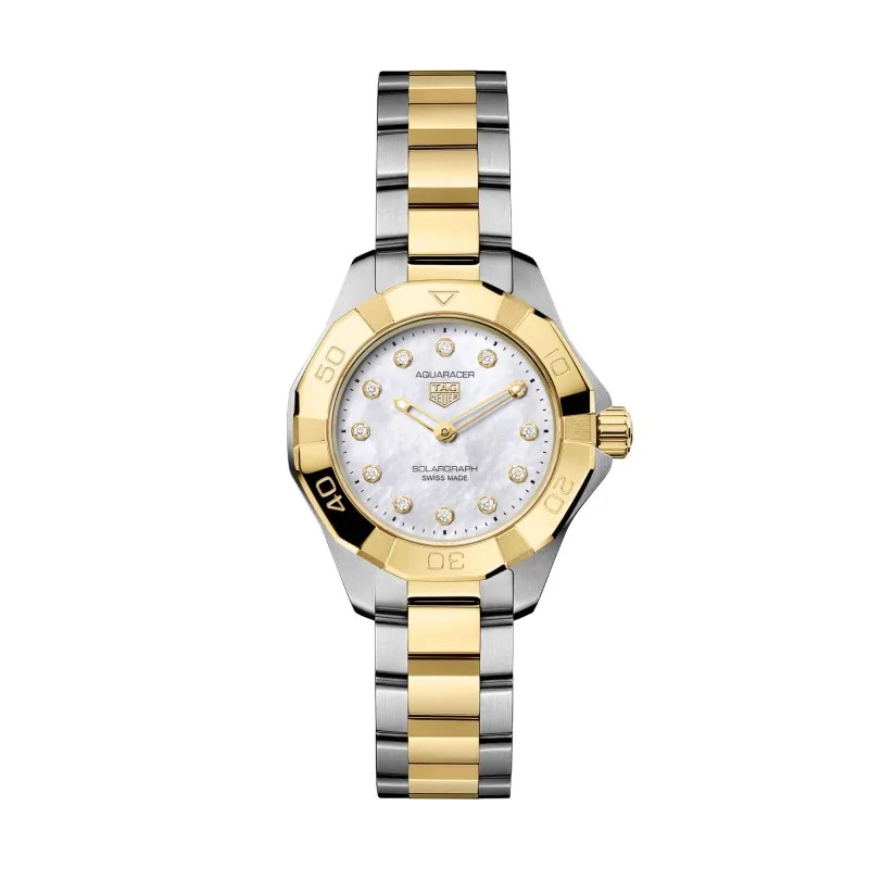 TAG Heuer Aquaracer Professional 100 Solargraph 28mm Solar Quartz Ladies Watch WBP1422.BB0006