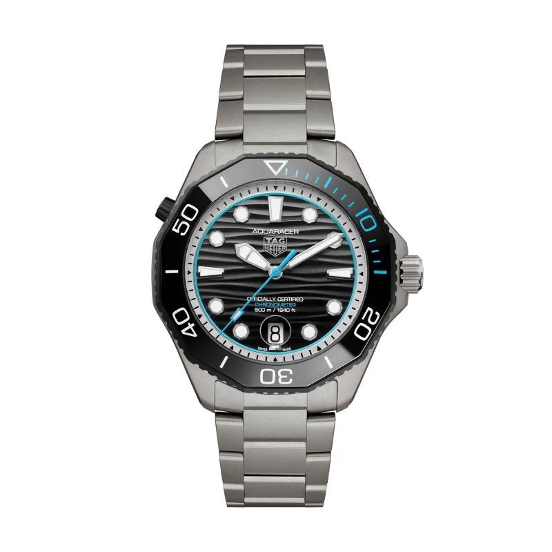 TAG Heuer Limited Edition Aquaracer Professional 500 Date 42mm Titanium Watch WBP5182.BF0010