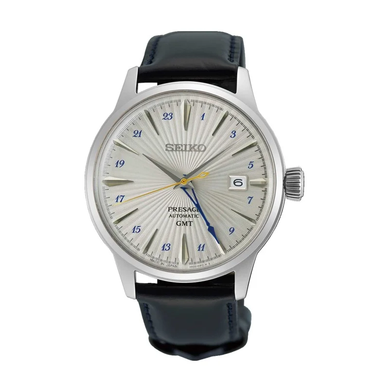 Seiko Presage Silver Bullet Cocktail Time GMT 40.5mm Website Exclusive Watch SSK049J1