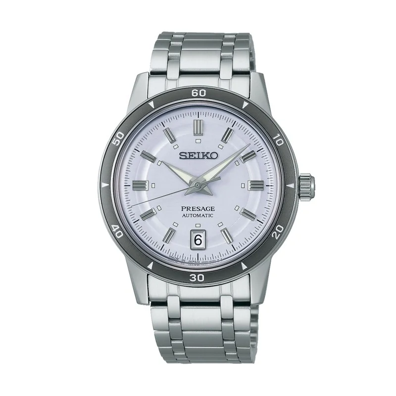 Seiko Presage Style 60s Silvery Violet Watch SRPL73J1